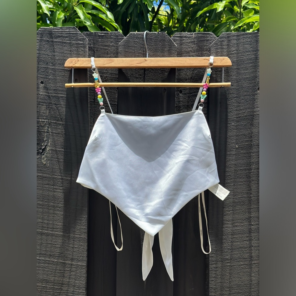 Beaded Bandana Crop Top